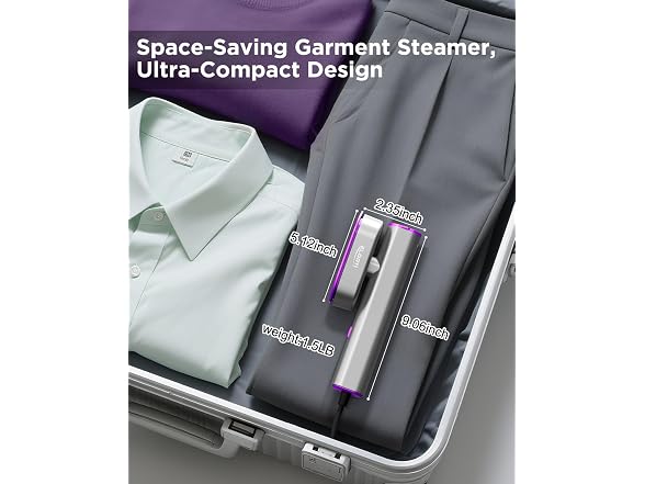 ELORTI Steamer for Clothes, Clothes Steamer Handheld 2 in 1