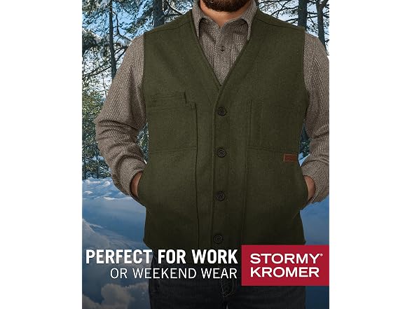 Stormy Kromer Men (3X-Large Tall) Button Vest