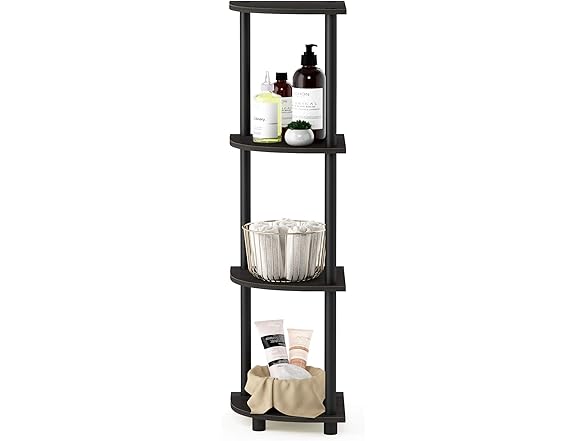 Furinno Turn-n-Tube Multipurpose 4-Tier Corner Shelf