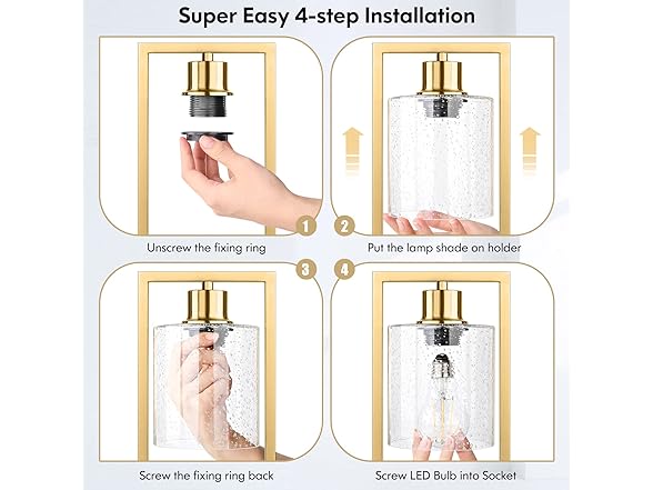 Gold Wireless Touch Control Table Lamps