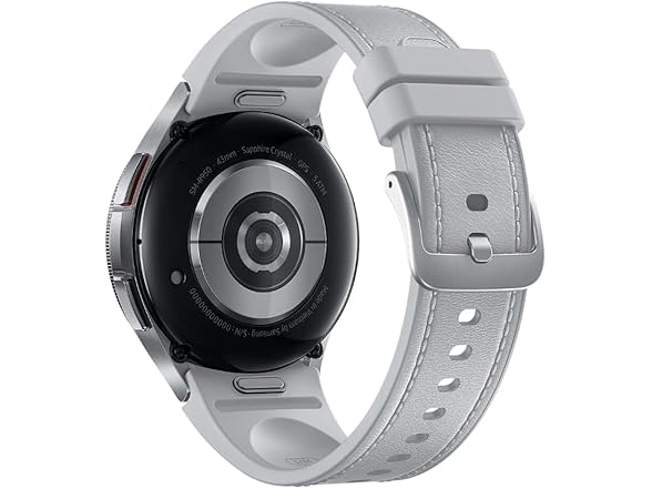 SAMSUNG Galaxy Watch 6 Classic 43mm Stainless-Steel Smartwatch w/Fitness Tracker, Heart Monitor, BIA Sensor, Bluetooth – Silver (Open Box)