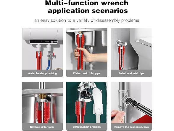 Generic CON-23 8 in 1 Sink Wrench