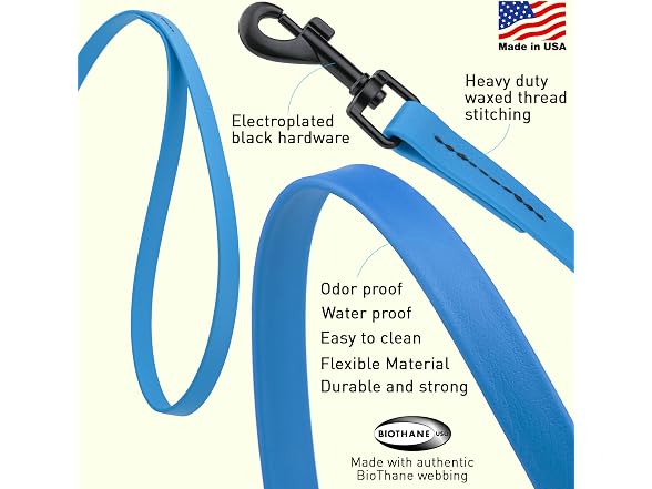Dogline Biothane Waterproof Dog Leash