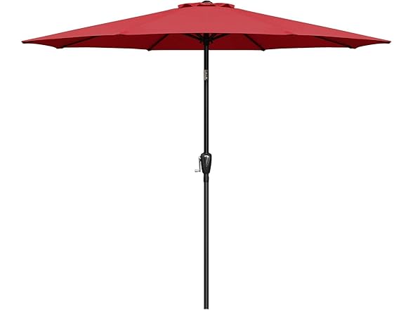 Simple Deluxe 9' Patio Umbrella Red