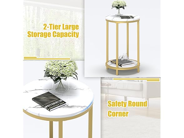 WiberWi Side Table whiteblack