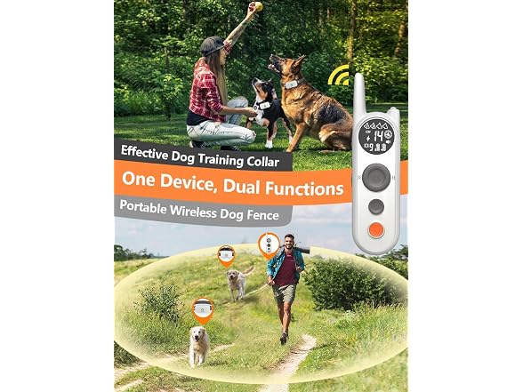 MIMOFPET Wireless Dog Fence for 2 Dogs