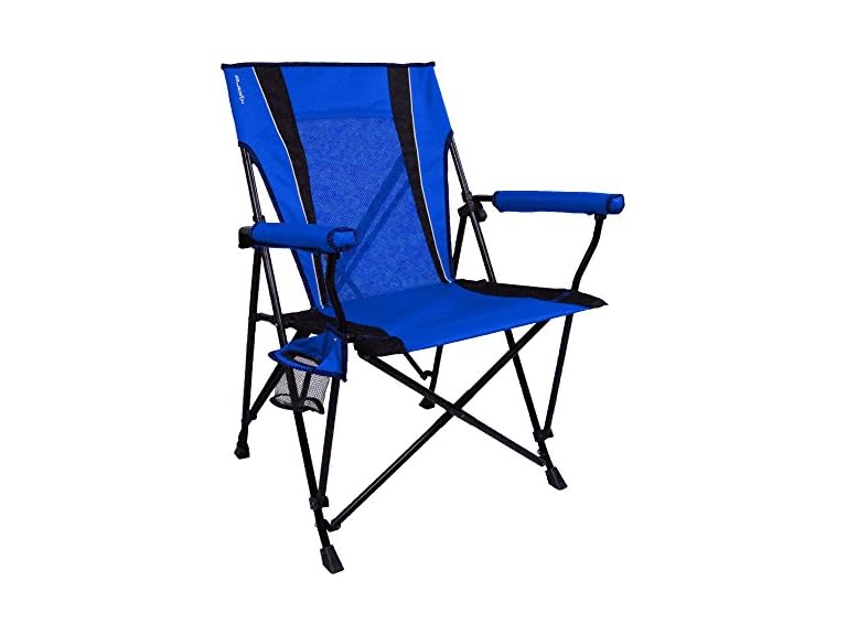 Kijaro Enjoy Versatile Folding Sports, Outdoor Chair & Lawn Chair, Dual Lock Feature, Maldives Blue (Hard Arm)