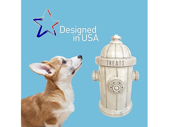 Kiln Fired Clay Fire Hydrant Treat Jar