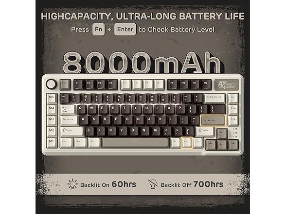 RK L75 Wireless Hot-Swappable Mechanical Keyboard