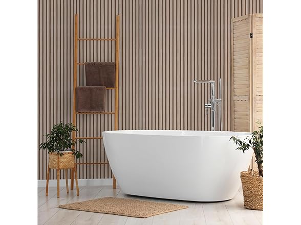 Wood Peel & Stick Wallpaper Wood Slats, 17.3"x118"