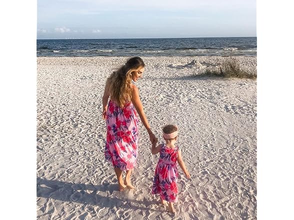 Iffei Women (M) Mommy Me Matching Dress Dress