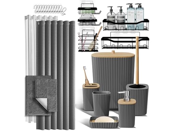 Clara Clark Bathroom Accessories Set 27Pc