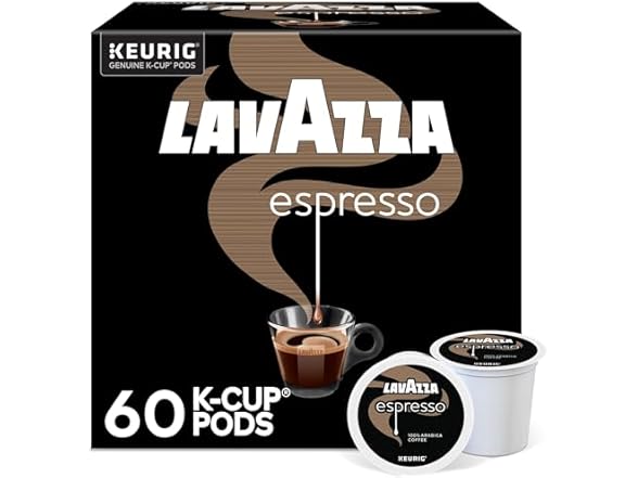 Lavazza Espresso K-Cups, 60ct