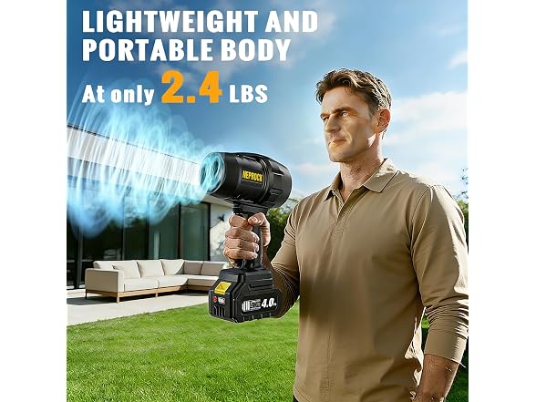 600000 RPM Cordless Handheld Leaf Blower