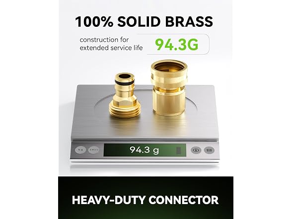 RAINPOINT 3/4 GHT Brass Hose Fittings
