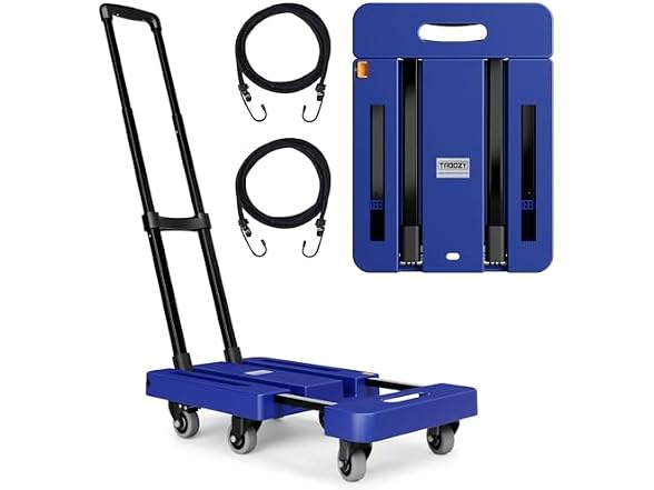 TROOZY Folding Hand Truck 6-Wheel Dolly 500lbs