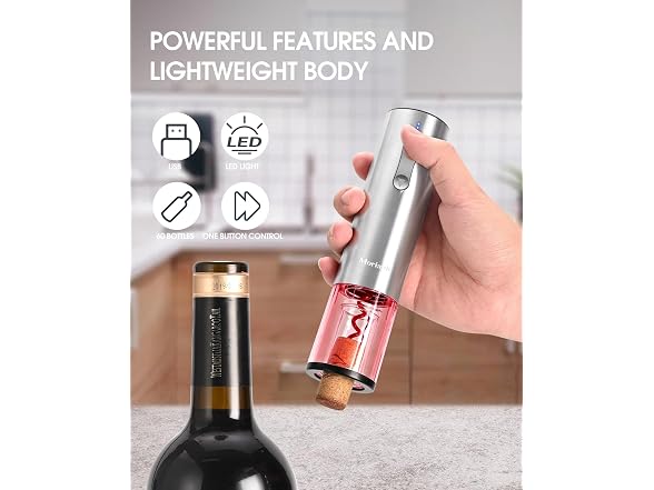 Electric Wine Opener Set 6-in-1 w/ Stand