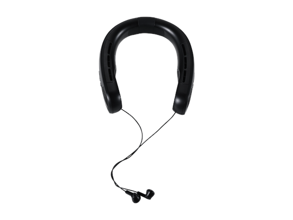 Neckfan with Earbuds