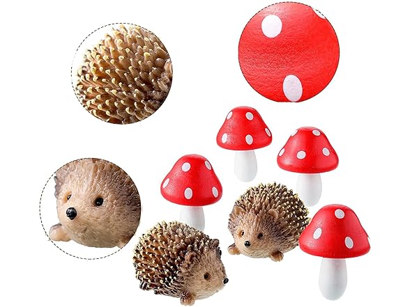 35Pcs Miniature Garden Ornaments Set