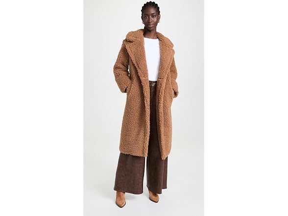 UGG Women's Gertrude Long Teddy Coat
