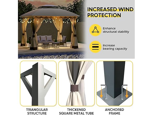 ZZW Outdoor Patio Gazebo