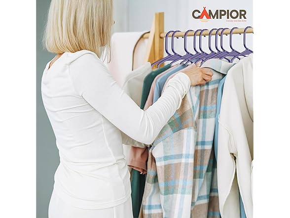 Purple Plastic Hangers 20 Pack