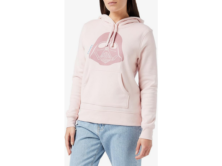 Amazon Essentials Disney | Marvel | Star Wars | Princess Women's Fleece Pullover Hoodie Sweatshirts (Available in Plus Size), Star Wars Vader, Large