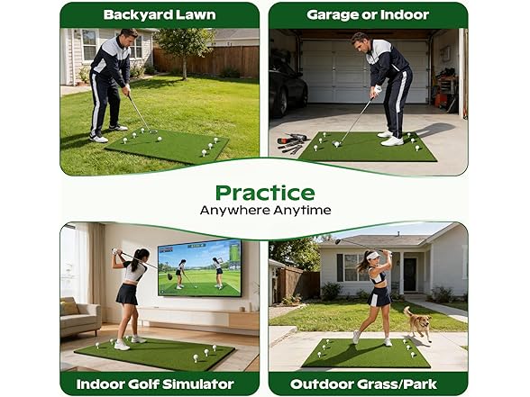 RIKADE Golf Hitting Mat for Backyard