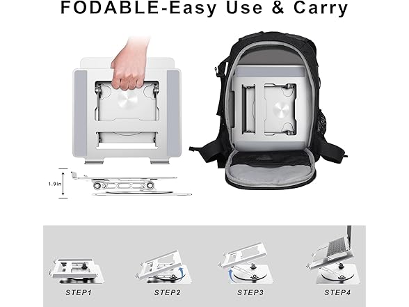 DUCHY Adjustable 360 Rotating Laptop Stand