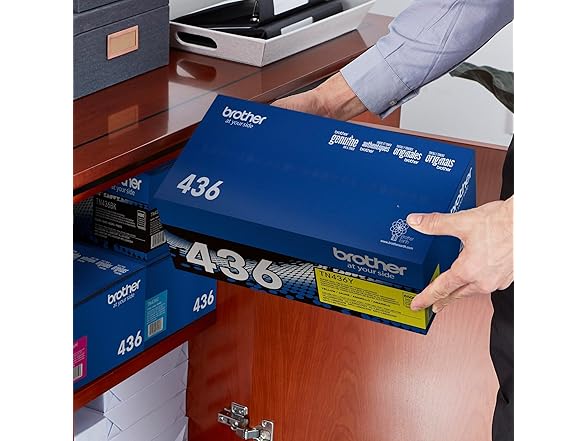 Brother Genuine Super High Yield Toner Cartridge, TN436Y, Replacement Yellow Toner, Yield up to 6,500 Pages, Amazon Dash Replenishment Cartridge (Open Box)