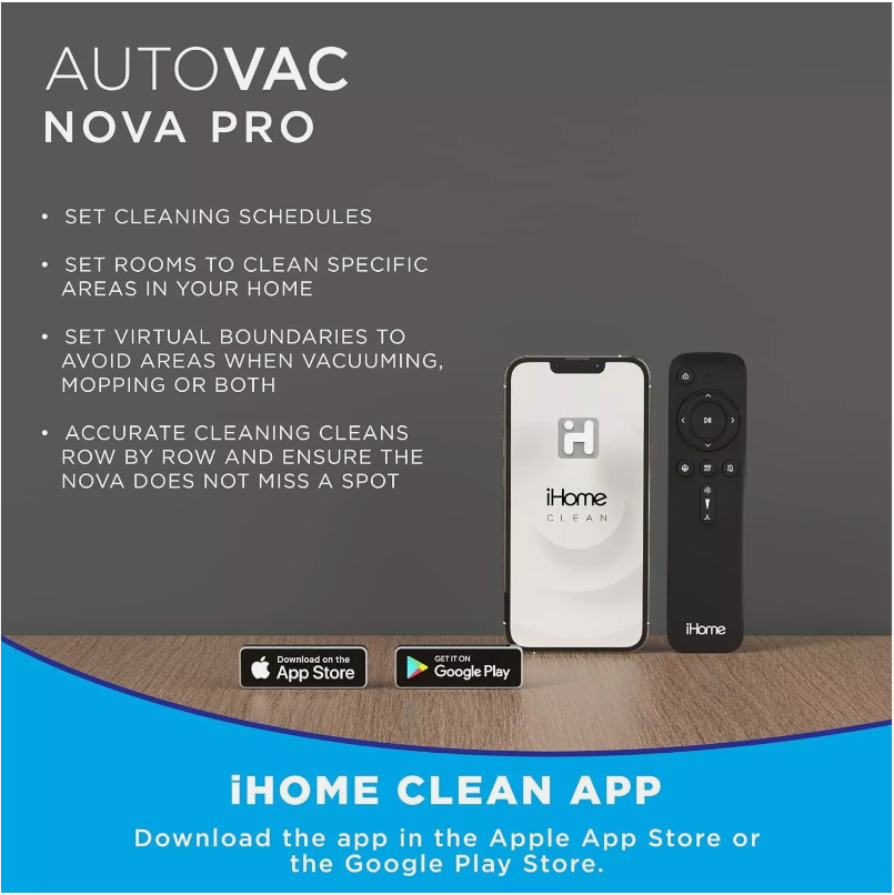 (NEW) iHome iHRVS1PRO-3BLK-RA AutoVac Nova S1 Pro - Gallery 15