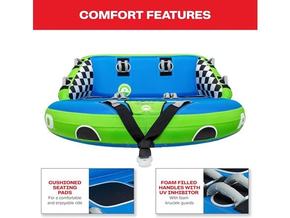 AIRHEAD Super Mable Towable Tube, 1-3 Rider