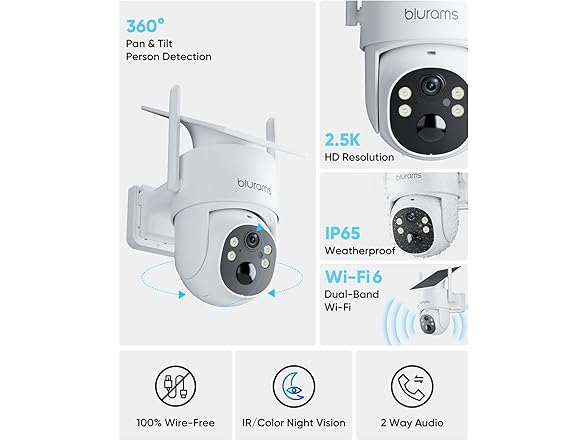 blurams 4MP Wireless Outdoor Camera