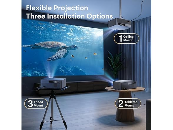 Boldever 3000 ANSI Google TV Projector