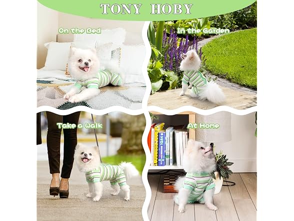 Dog Pajamas, Dog Jumpsuit 4 Legged Pajamas w