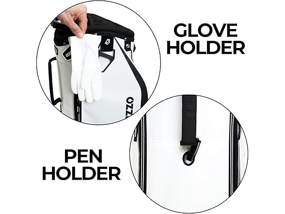 Izzo Ultra Lite Golf Bag, Cart Bag (White) (Open Box)