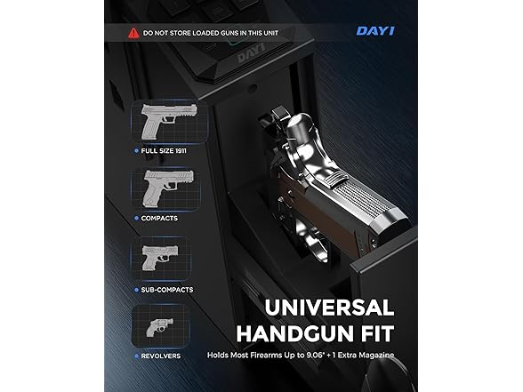 DAYI Biometric Gun Safe for Handgun