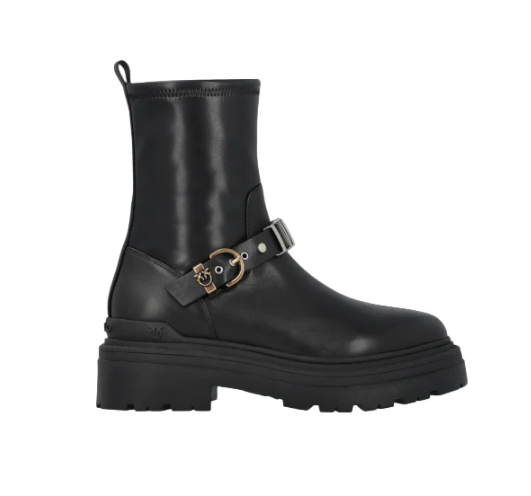 Pinko Mia 27 Leather Boots Black 41 - Gallery 11
