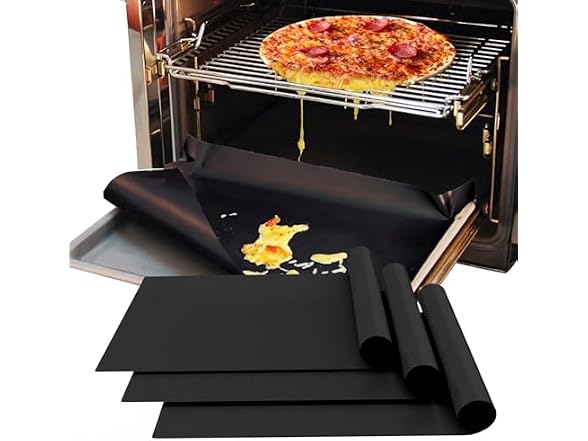 Demiwise 3 Pack Oven Liners for Bottom of Oven, 16x24