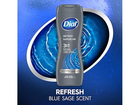 Dial Men 3in1 Body, Hair and Face Wash,