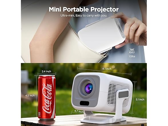 Kvoruaeliax Mini Portable Projector | 1080P
