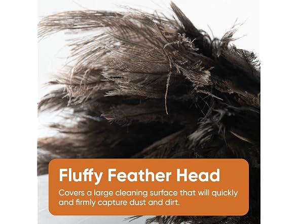 Superio Ostrich Feather Duster Fluffy Dust Remover