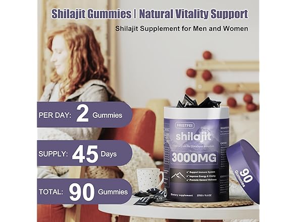 Fristfei Pure Himalayan Shilajit Gummies