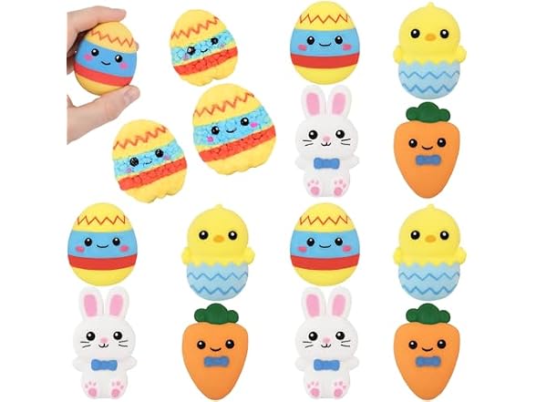 Easter Growing Characters, 12-Count Display