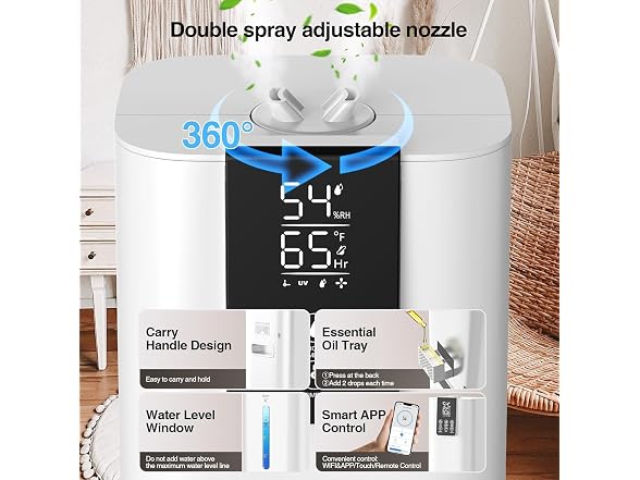 Honovos 8L Smart Top Fill Humidifier