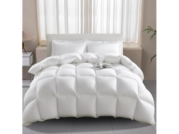 Wellos Queen 100% Cotton Down Comforter