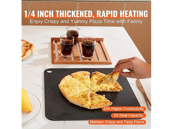 VEVOR Pizza Steel, 13.5" x 10" x 1/4"