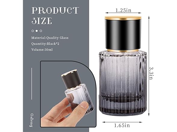 30ml Glass Perfume Atomizer Bottles