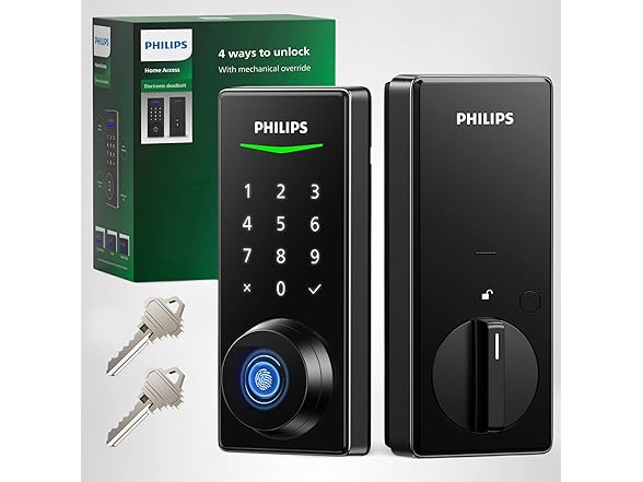 Philips DDL210X Fingerprint Keyless Entry Door Lock Matt B