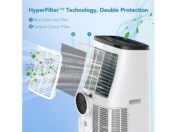 Vossfamul 700sqft 14,000 BTU Portable AC